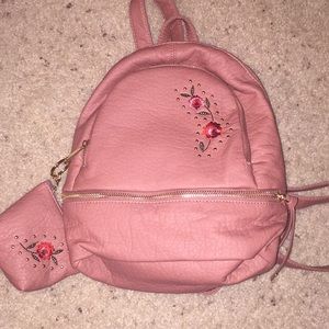 Small back pack "purse"  Mauve colored